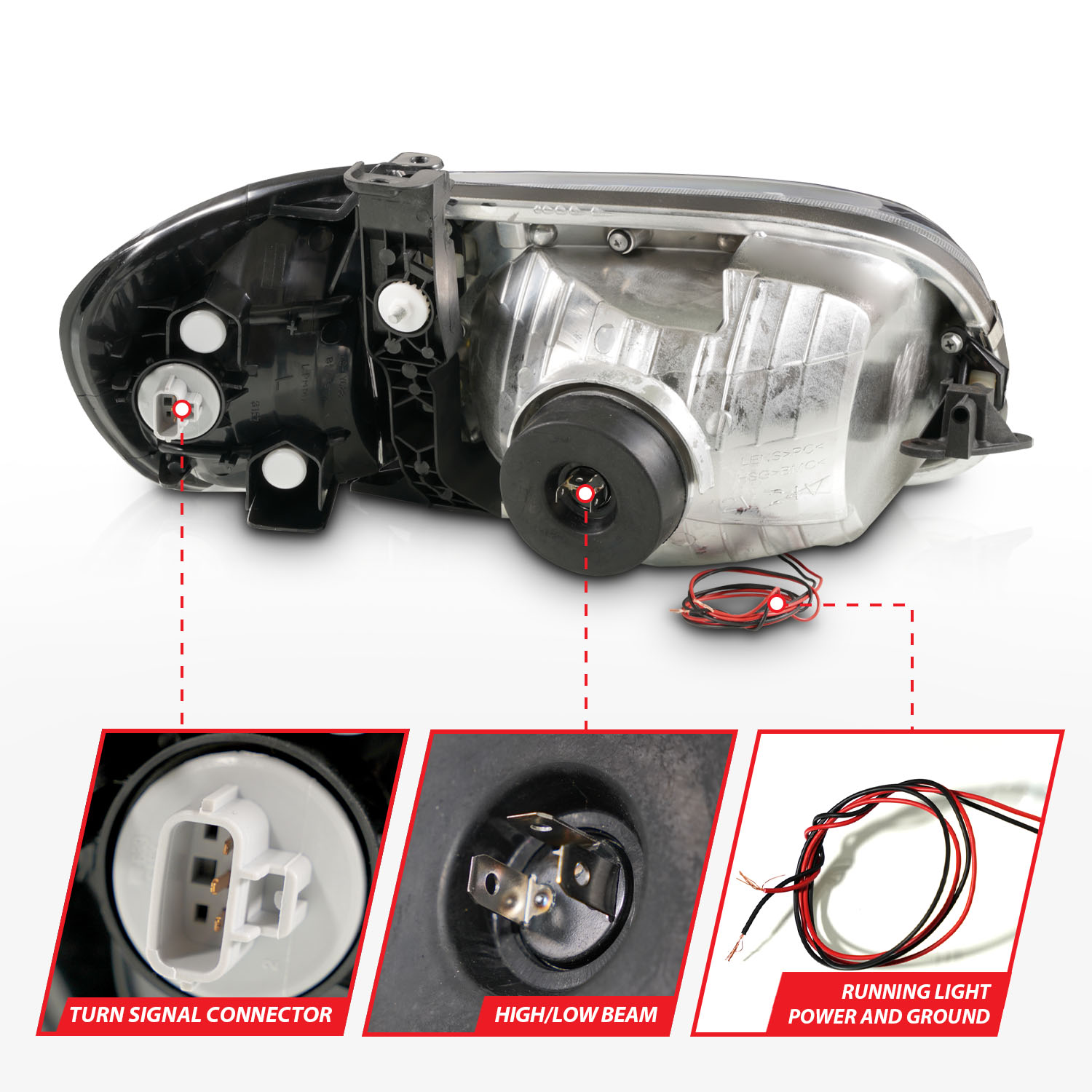 ANZO USA Crystal Headlight 111580