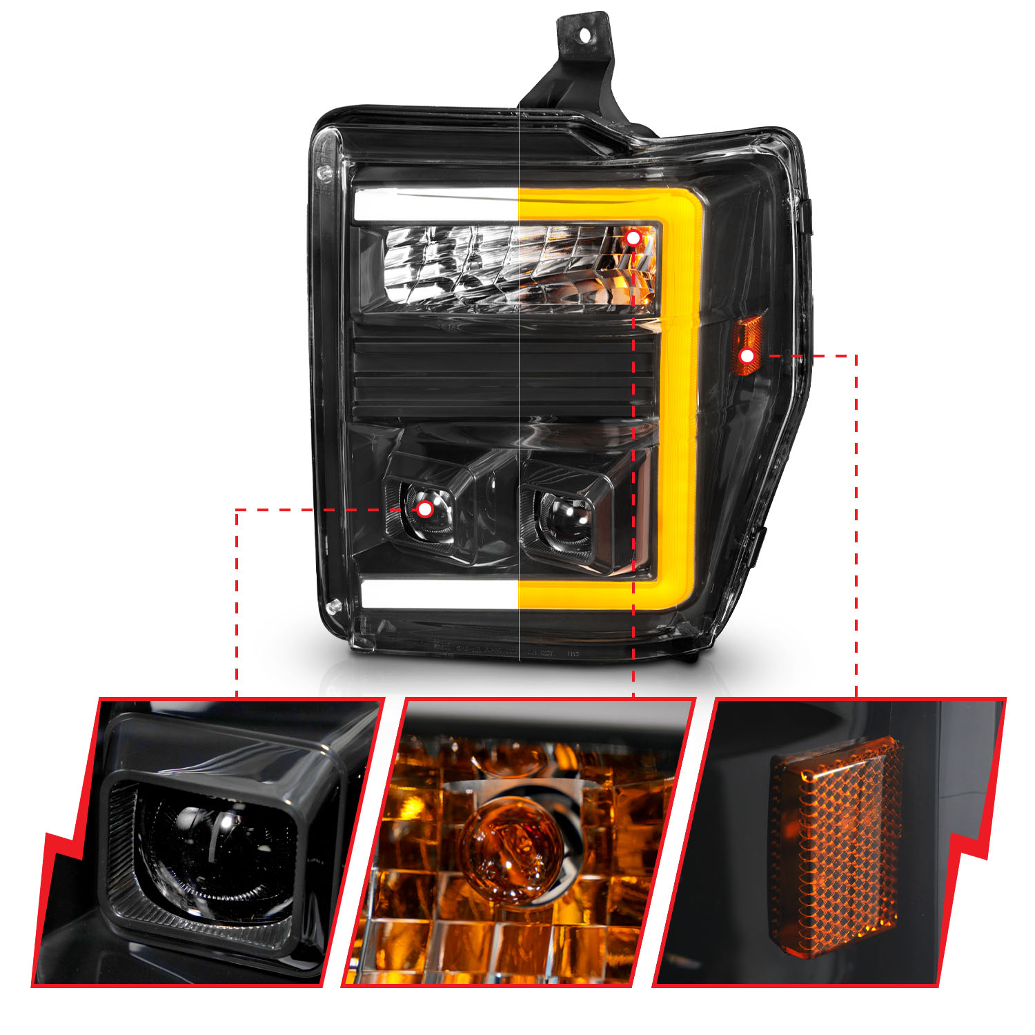 ANZO USA Projector Headlight 111586