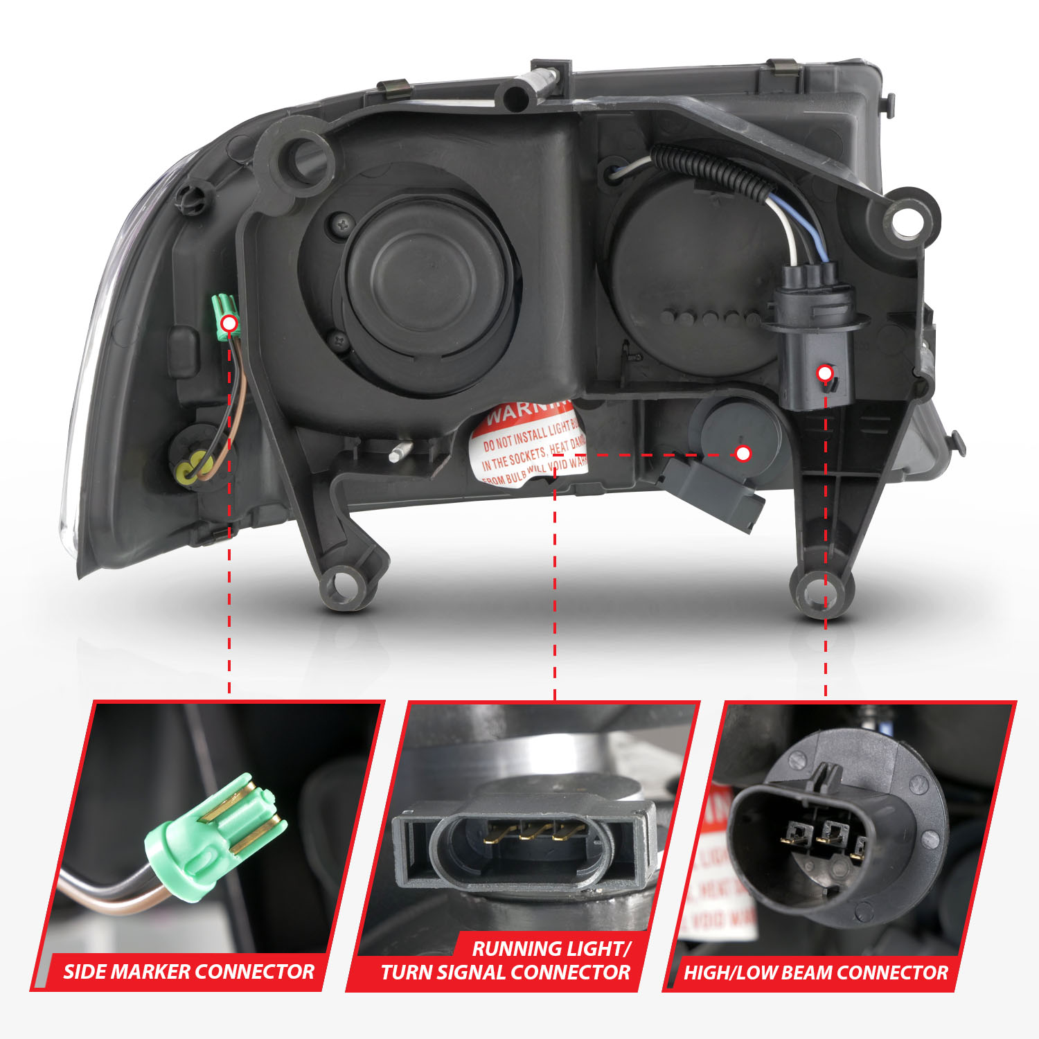 ANZO USA Crystal Headlight 111591