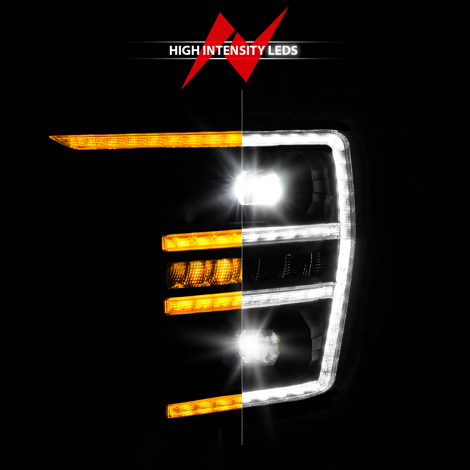 ANZO USA LED Projector Headlights 111594-L