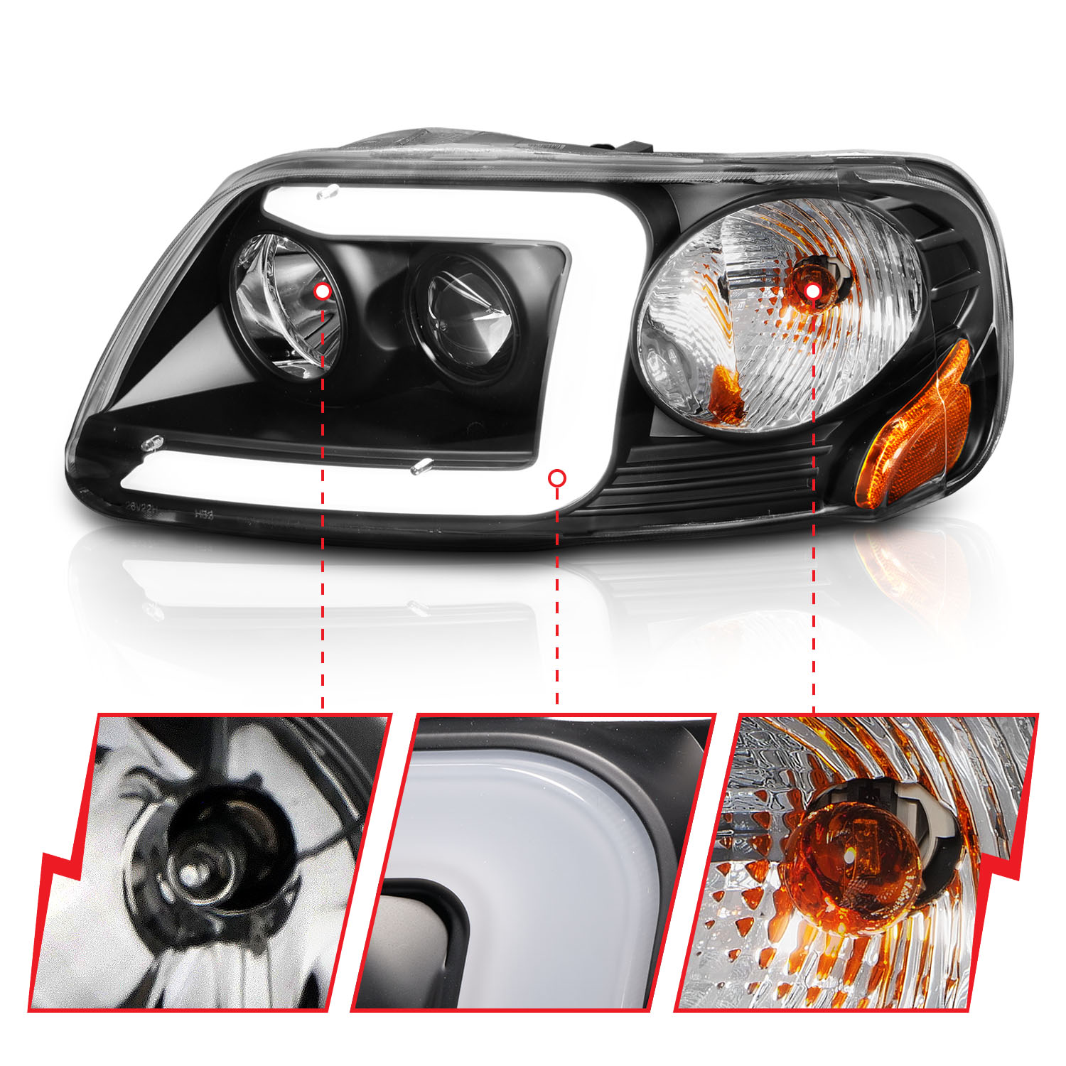 ANZO USA Crystal Headlight 111503
