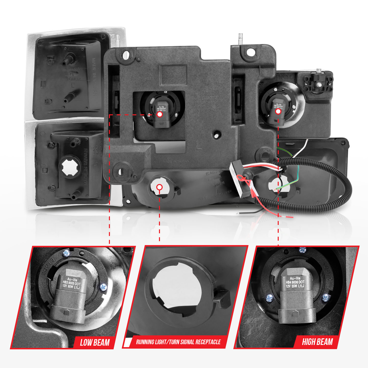 ANZO USA Crystal Headlight 111507