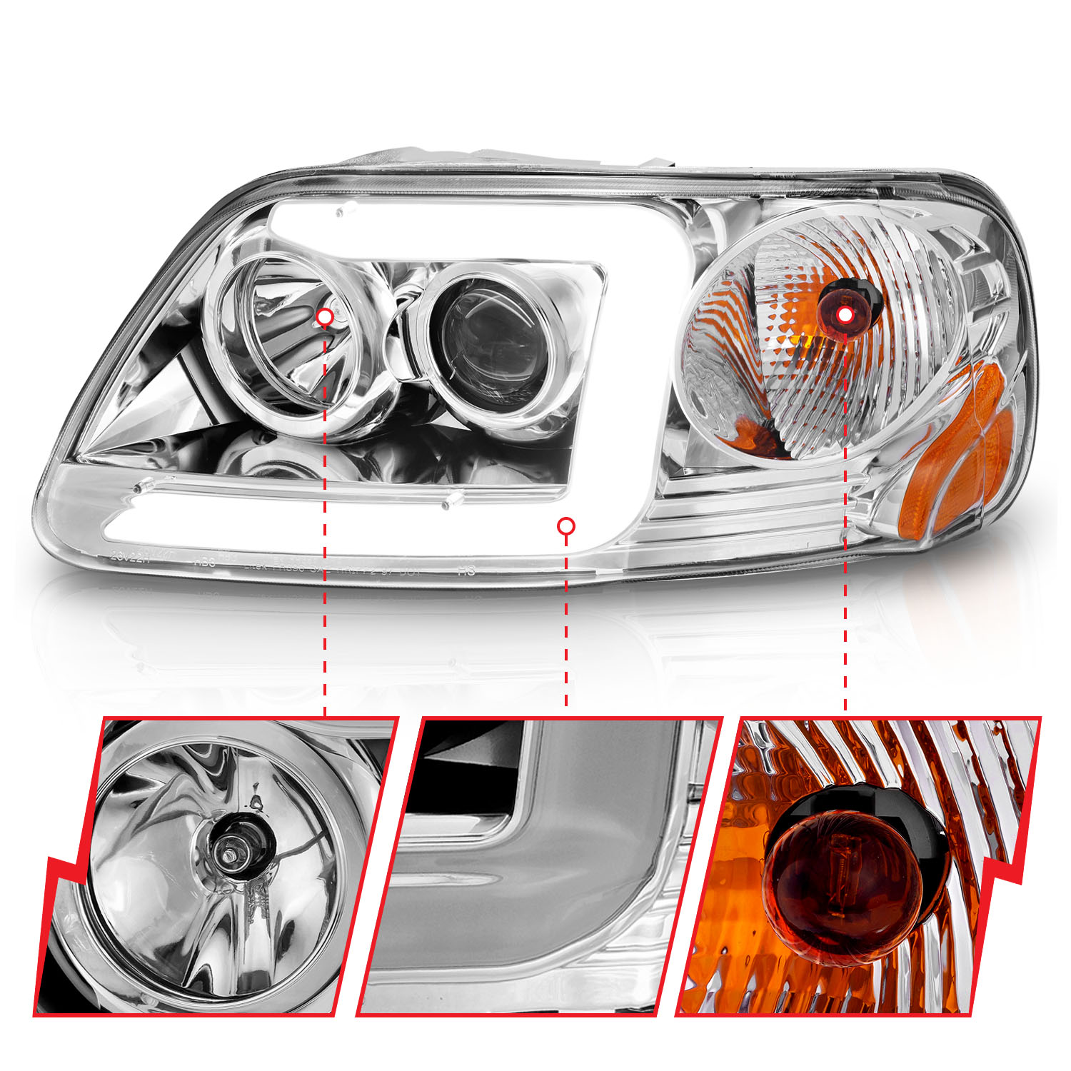 ANZO USA Crystal Headlight 111504