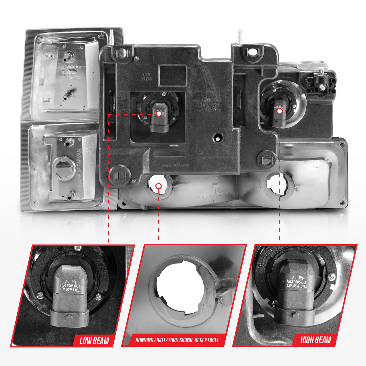 ANZO USA Crystal Headlight 111506