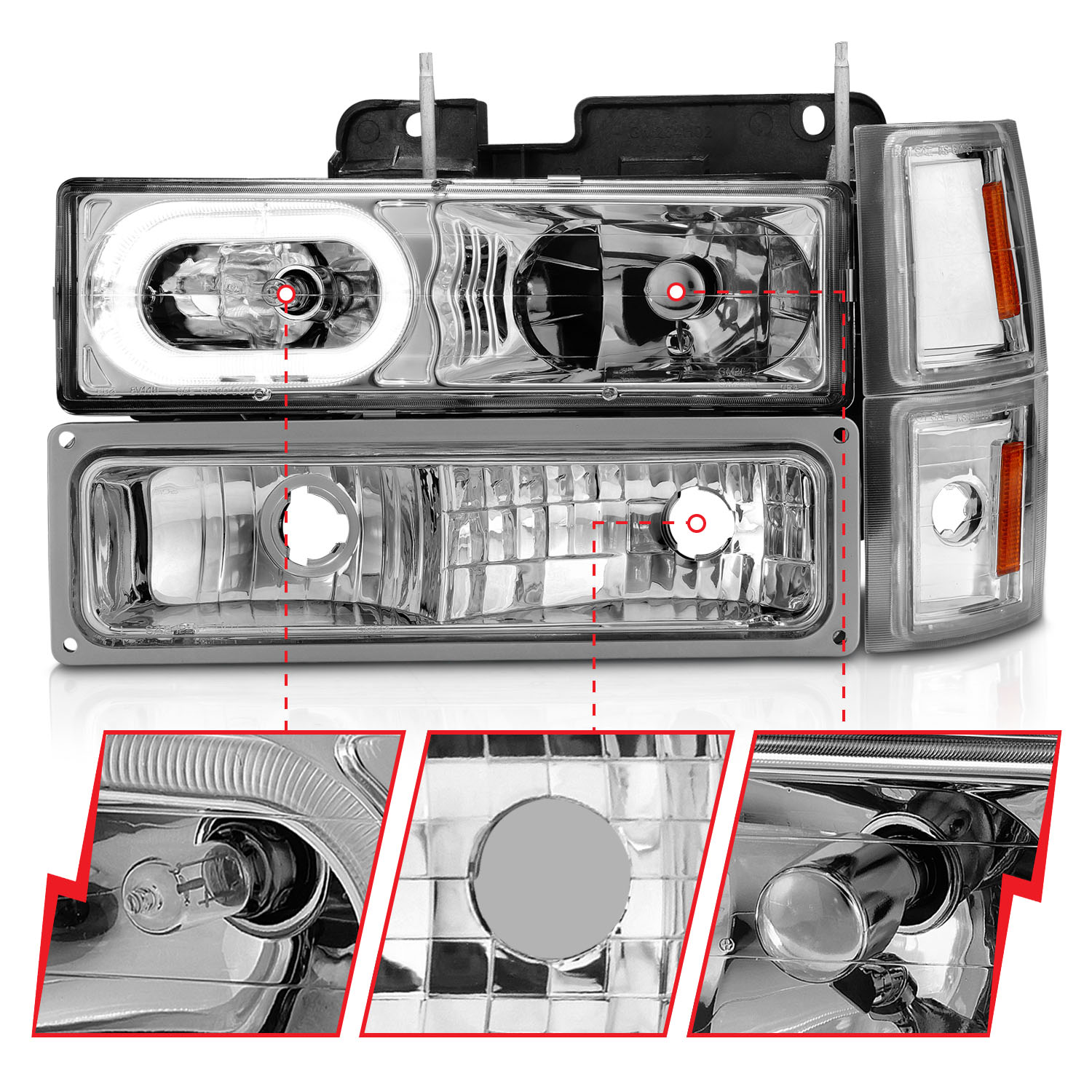 ANZO USA Crystal Headlight 111508