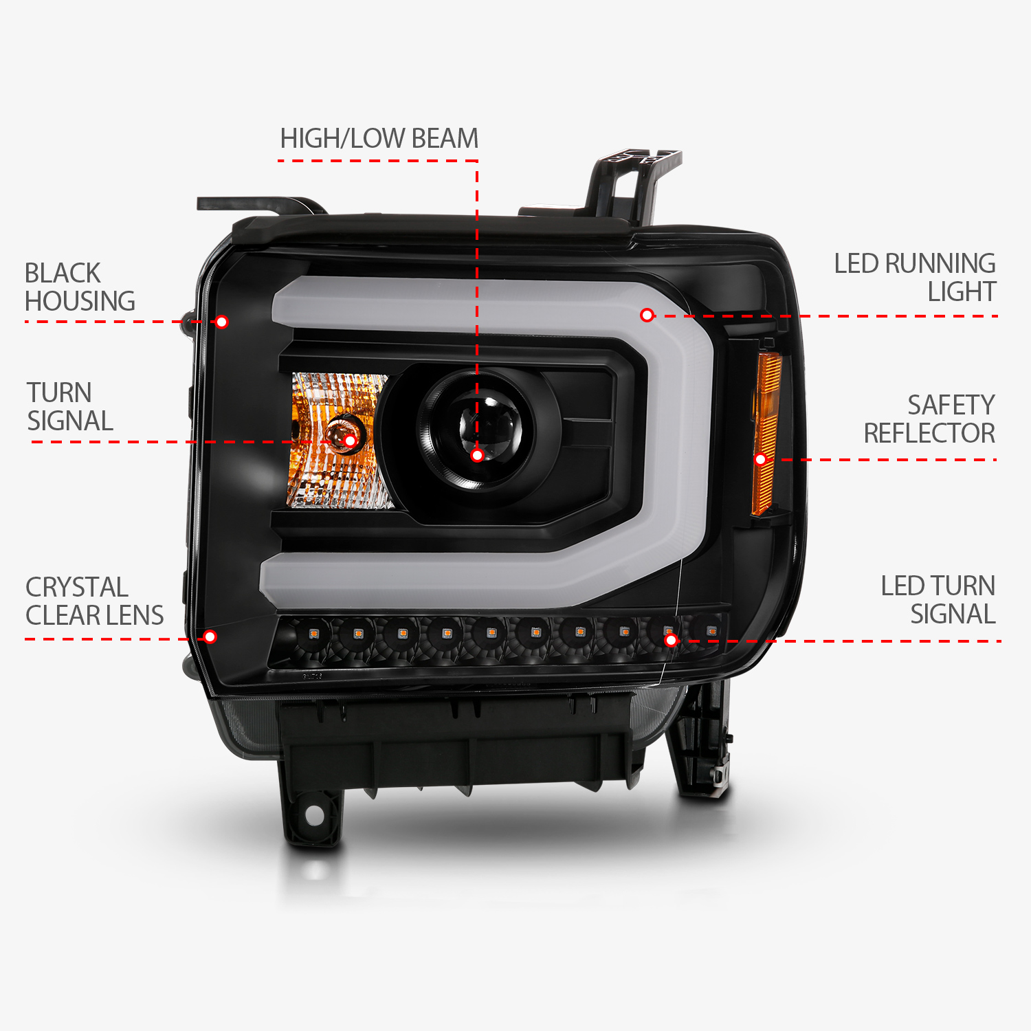 ANZO USA Projector Headlight 111513