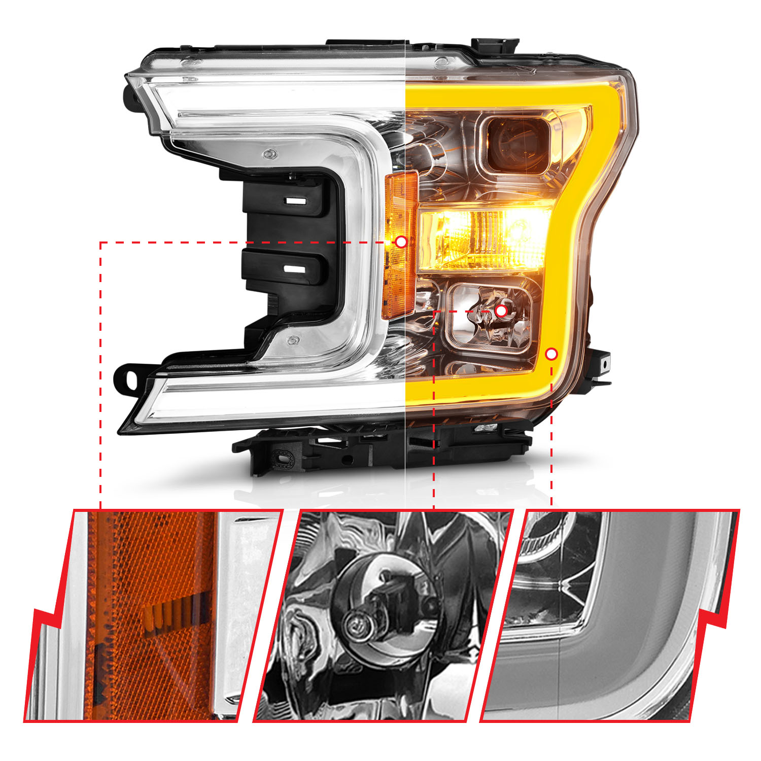 ANZO USA Projector Headlight 111510