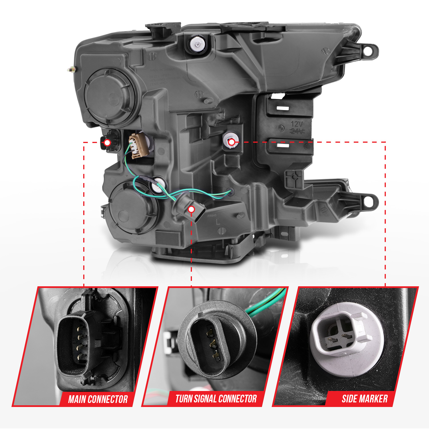 ANZO USA Projector Headlight 111510