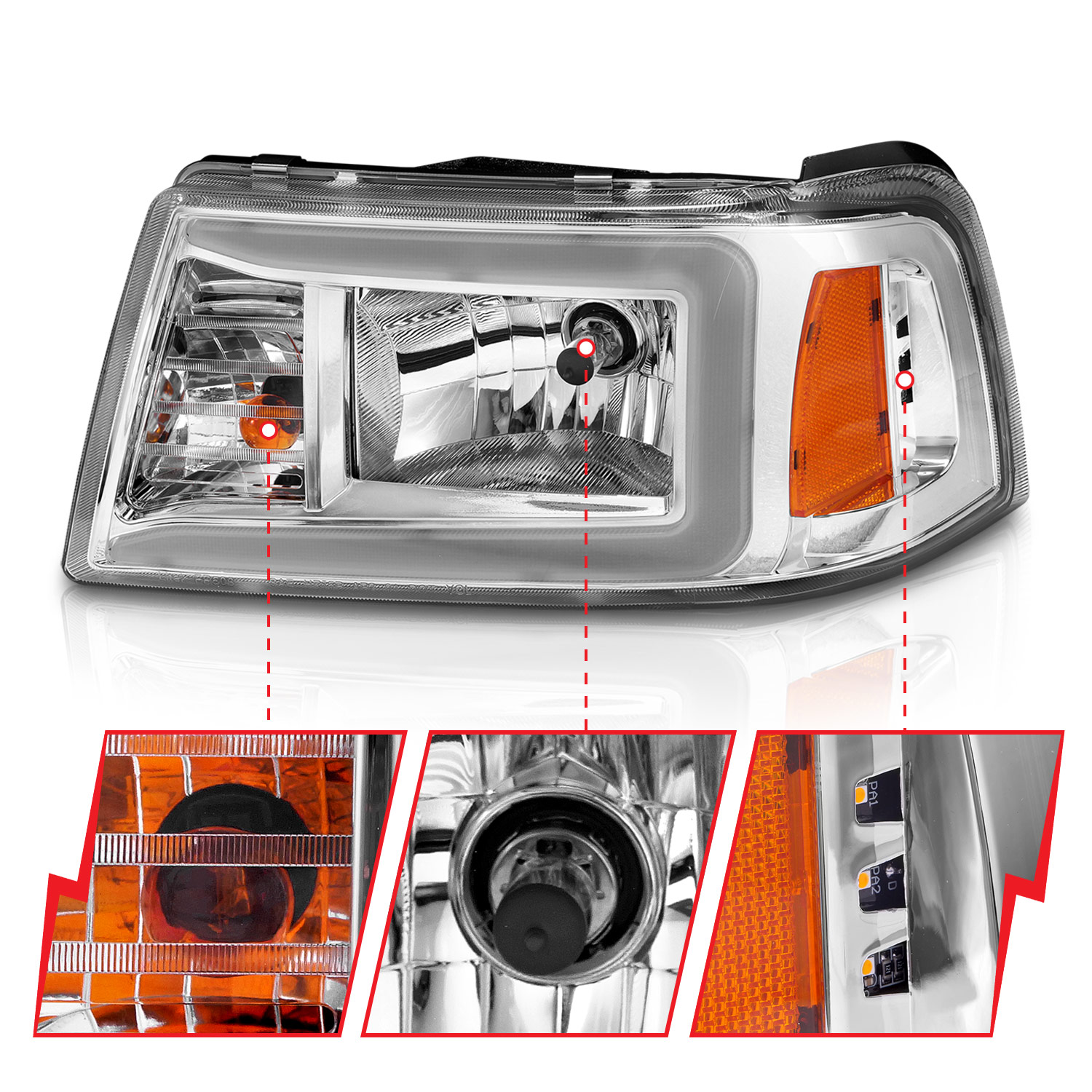 ANZO USA Crystal Headlight 111512