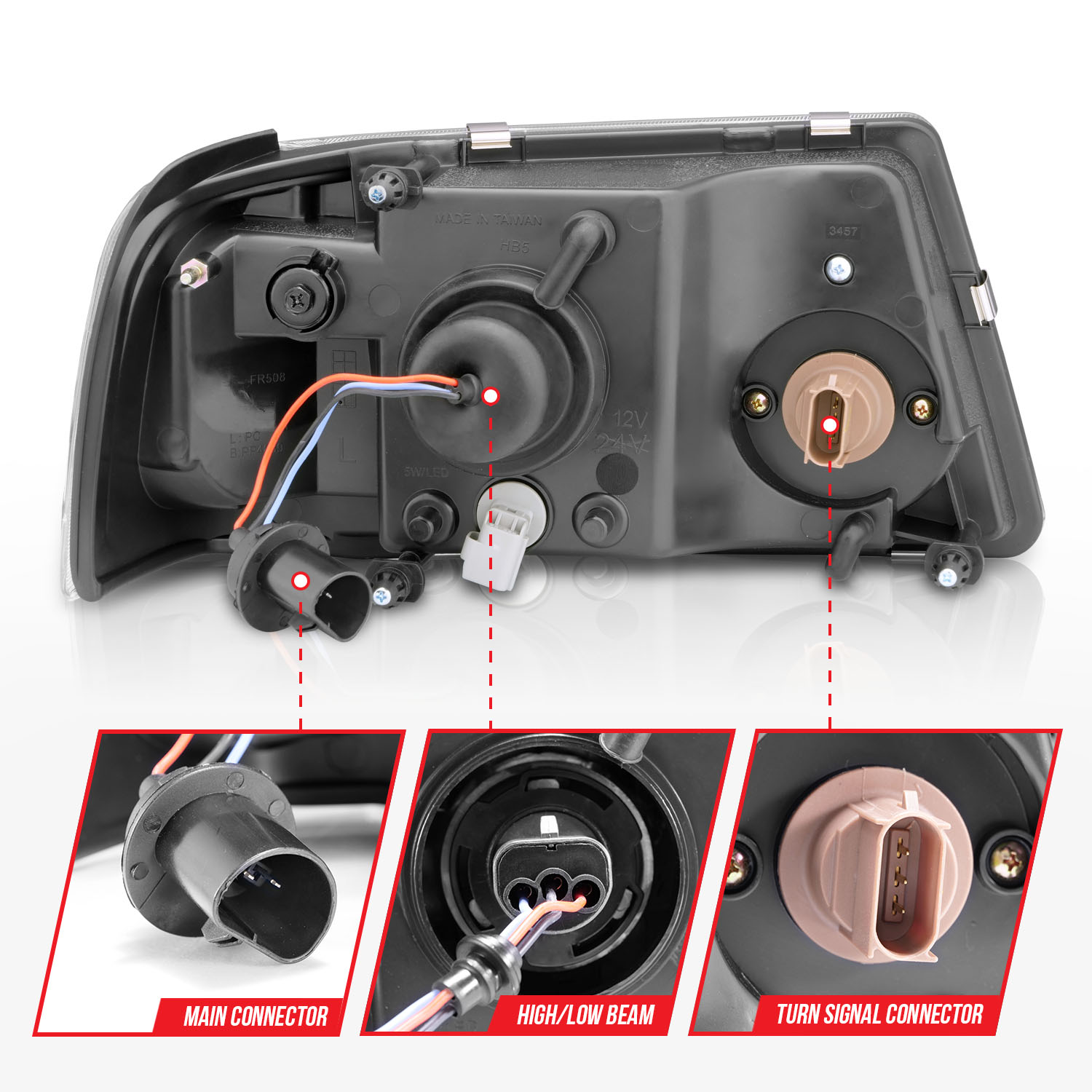 ANZO USA Crystal Headlight 111512