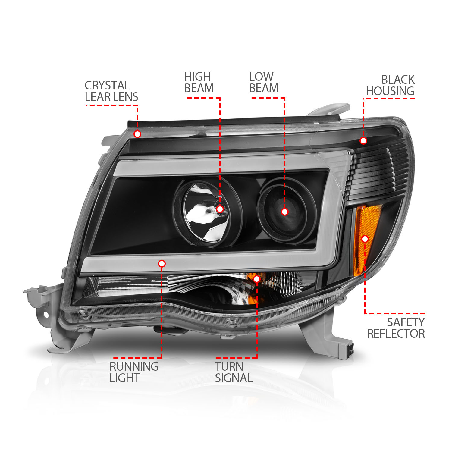 ANZO USA Projector Headlight 111517