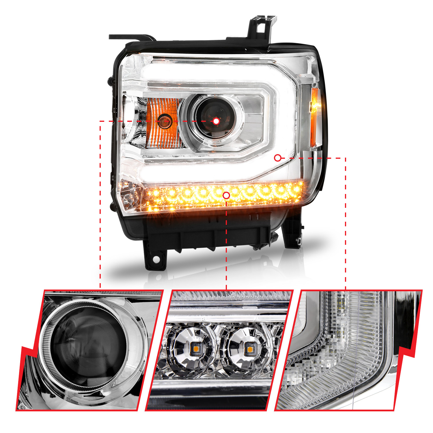 ANZO USA Projector Headlight 111514