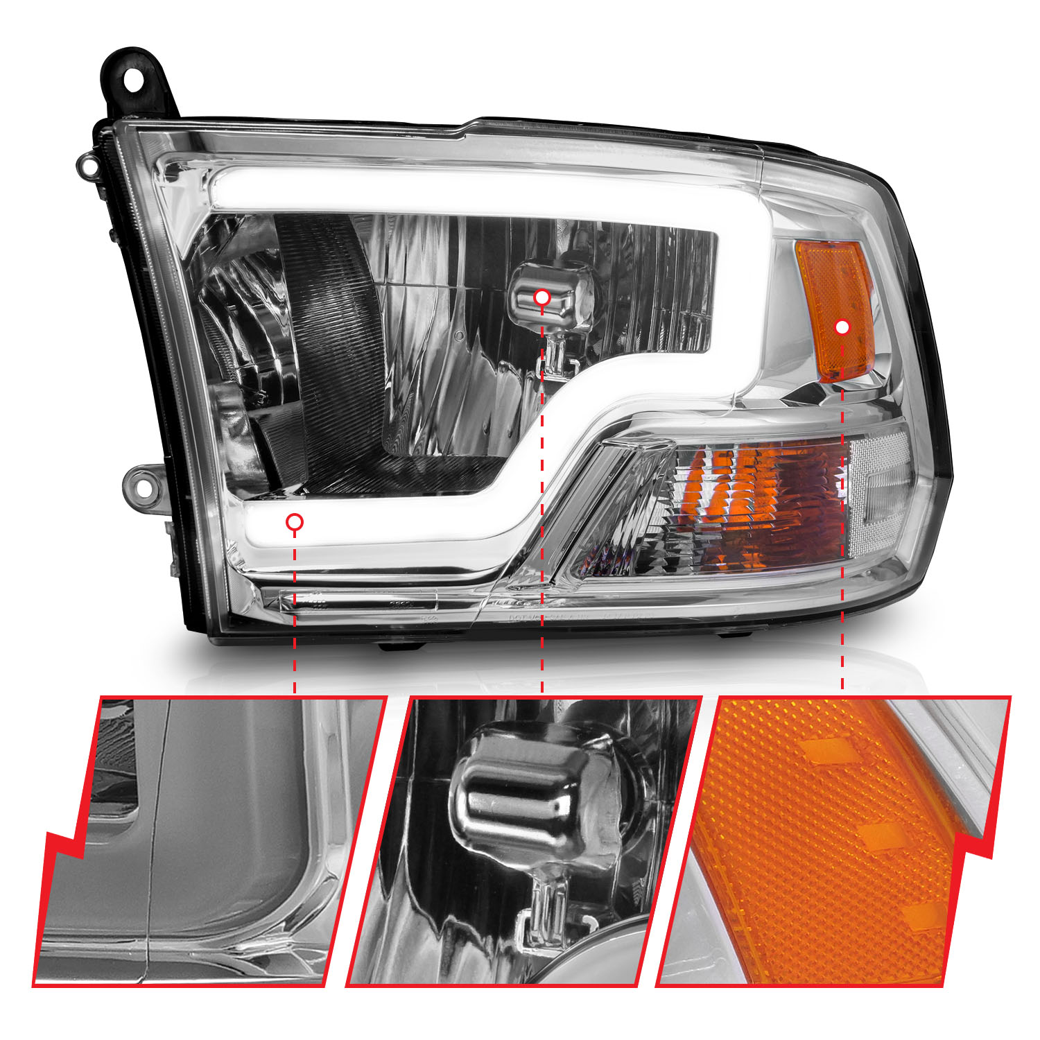 ANZO USA Crystal Headlight 111516