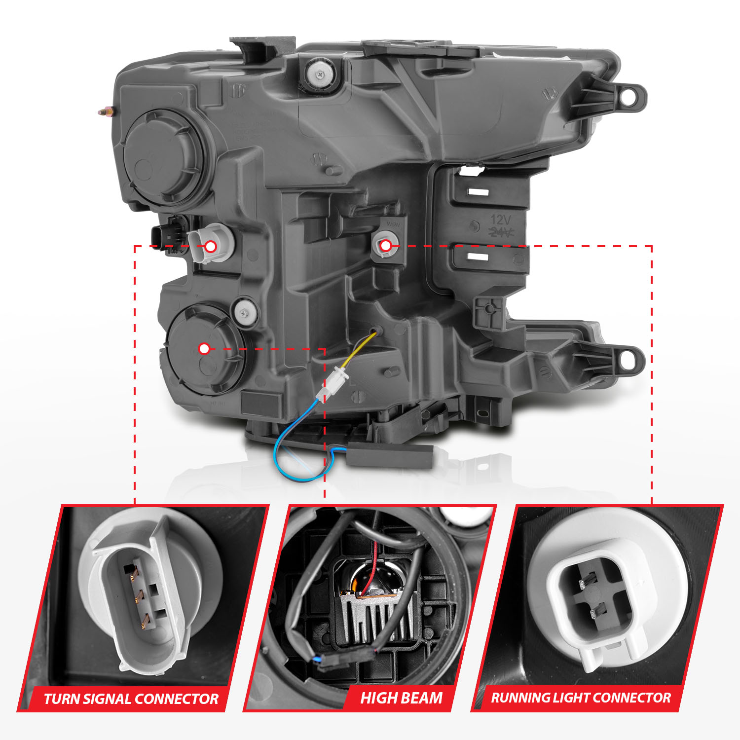 ANZO USA LED Projector Headlight 111520