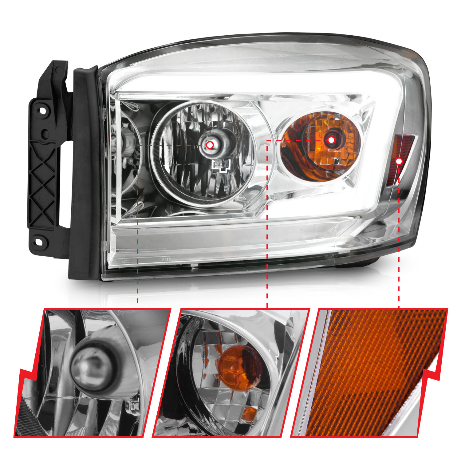 ANZO USA Crystal Headlight 111525