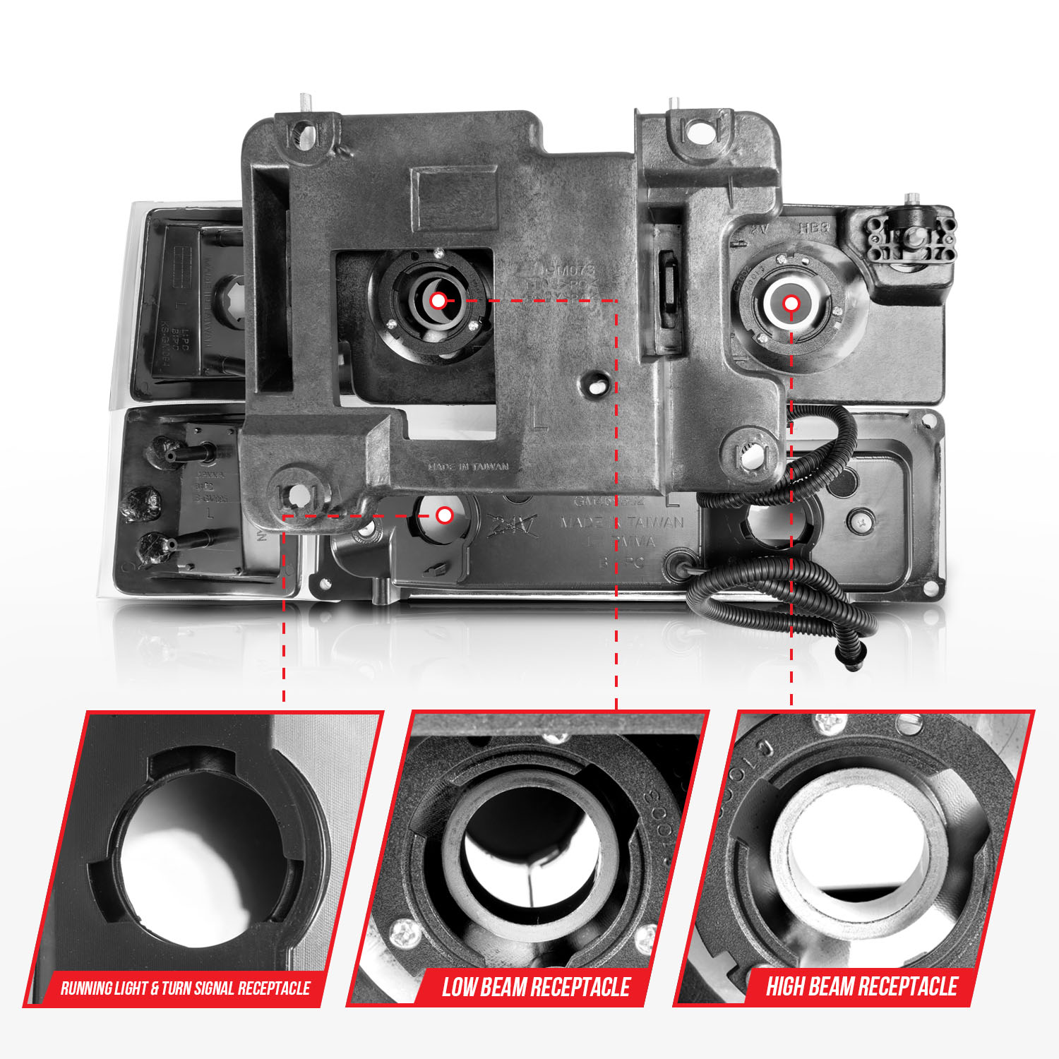 ANZO USA Crystal Headlight 111528