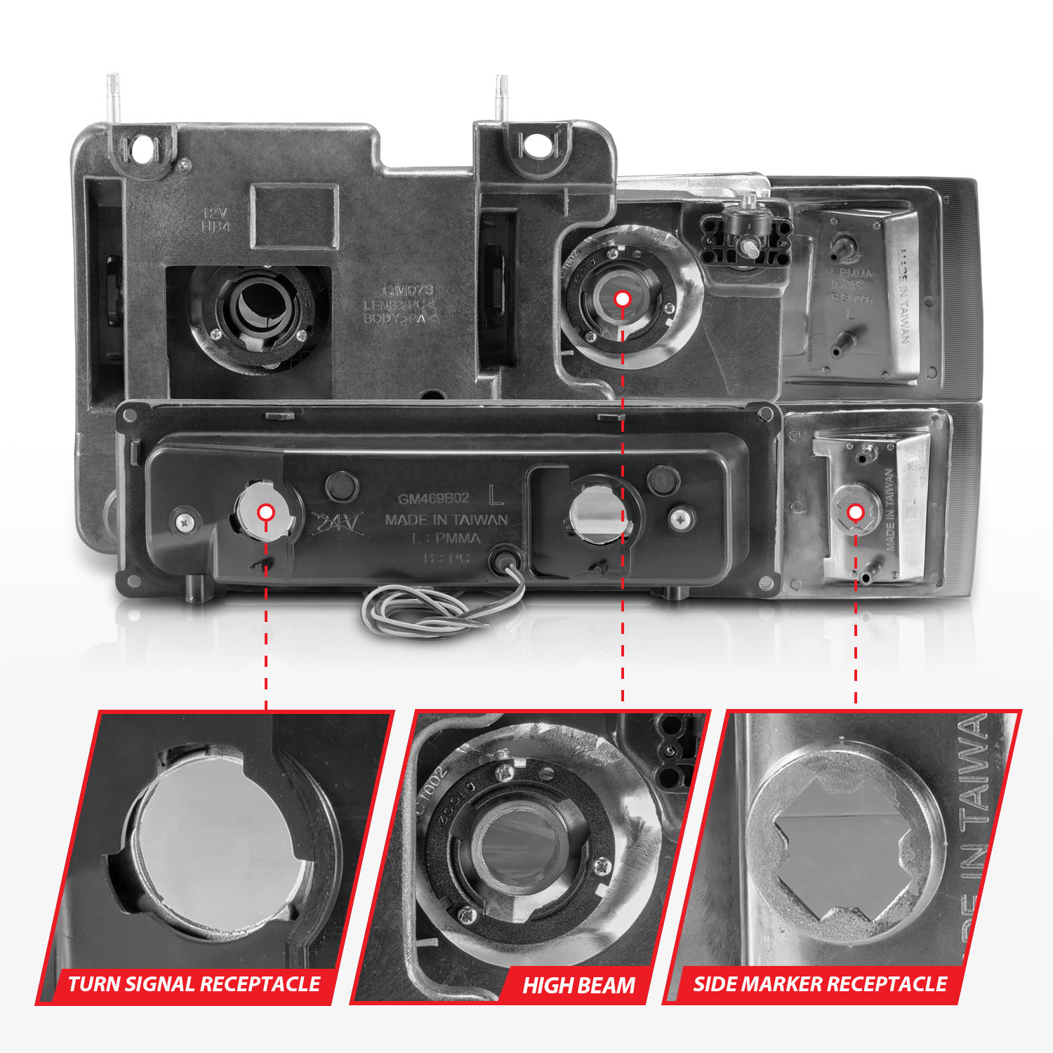 ANZO USA Crystal Headlight 111529