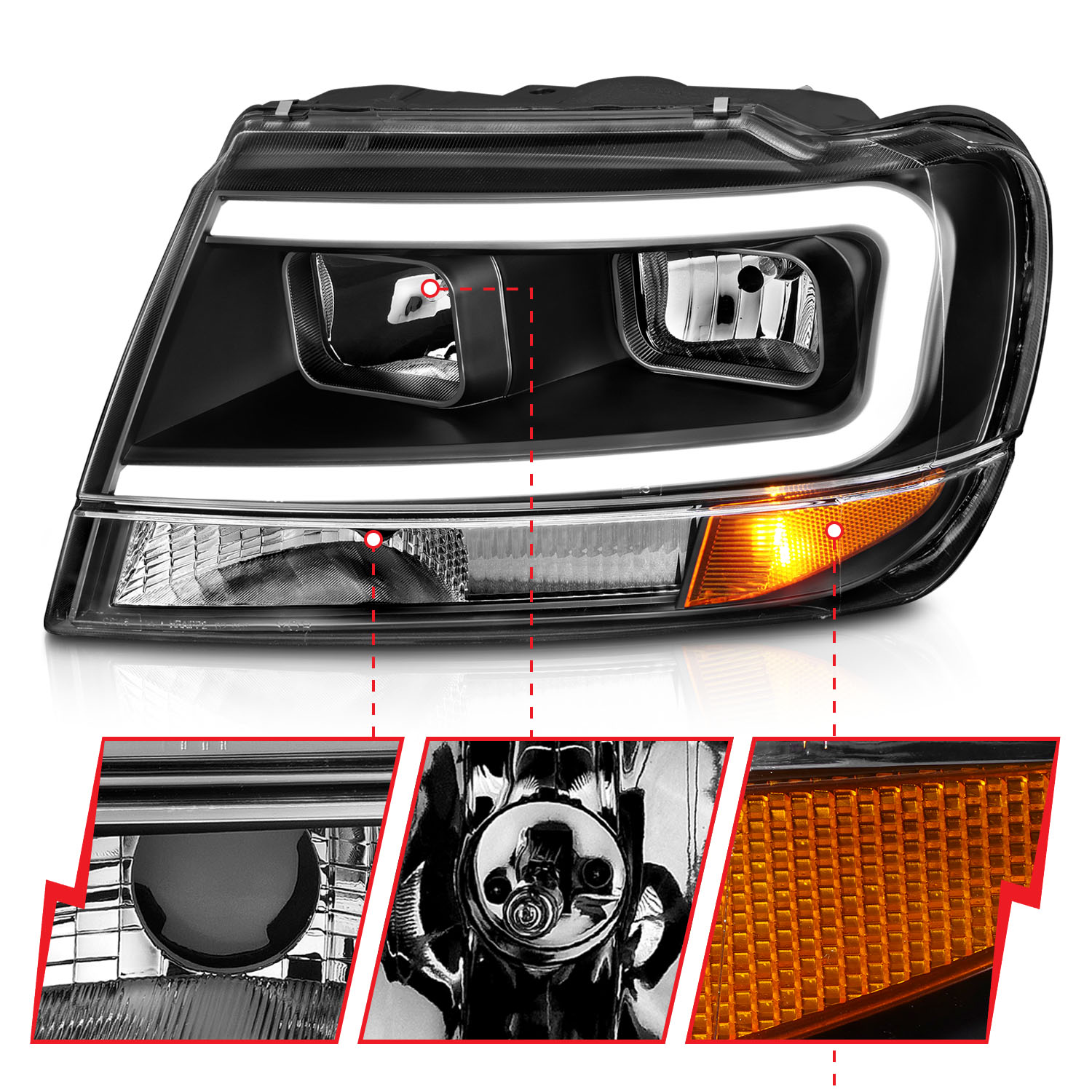 ANZO USA Crystal Headlight 111537