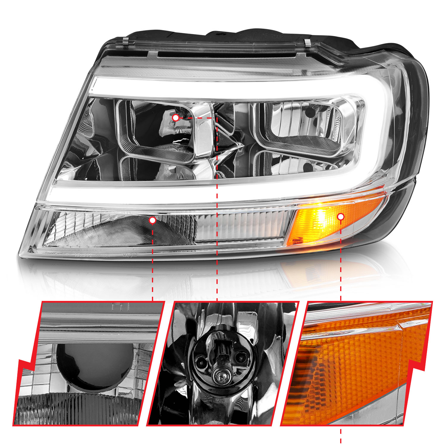 ANZO USA Crystal Headlight 111538