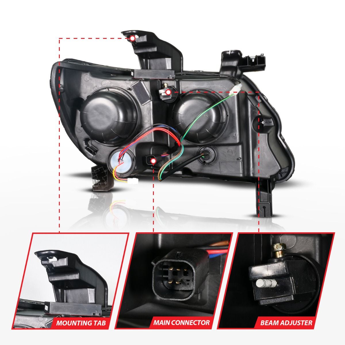 ANZO USA LED Projector Headlight 111641