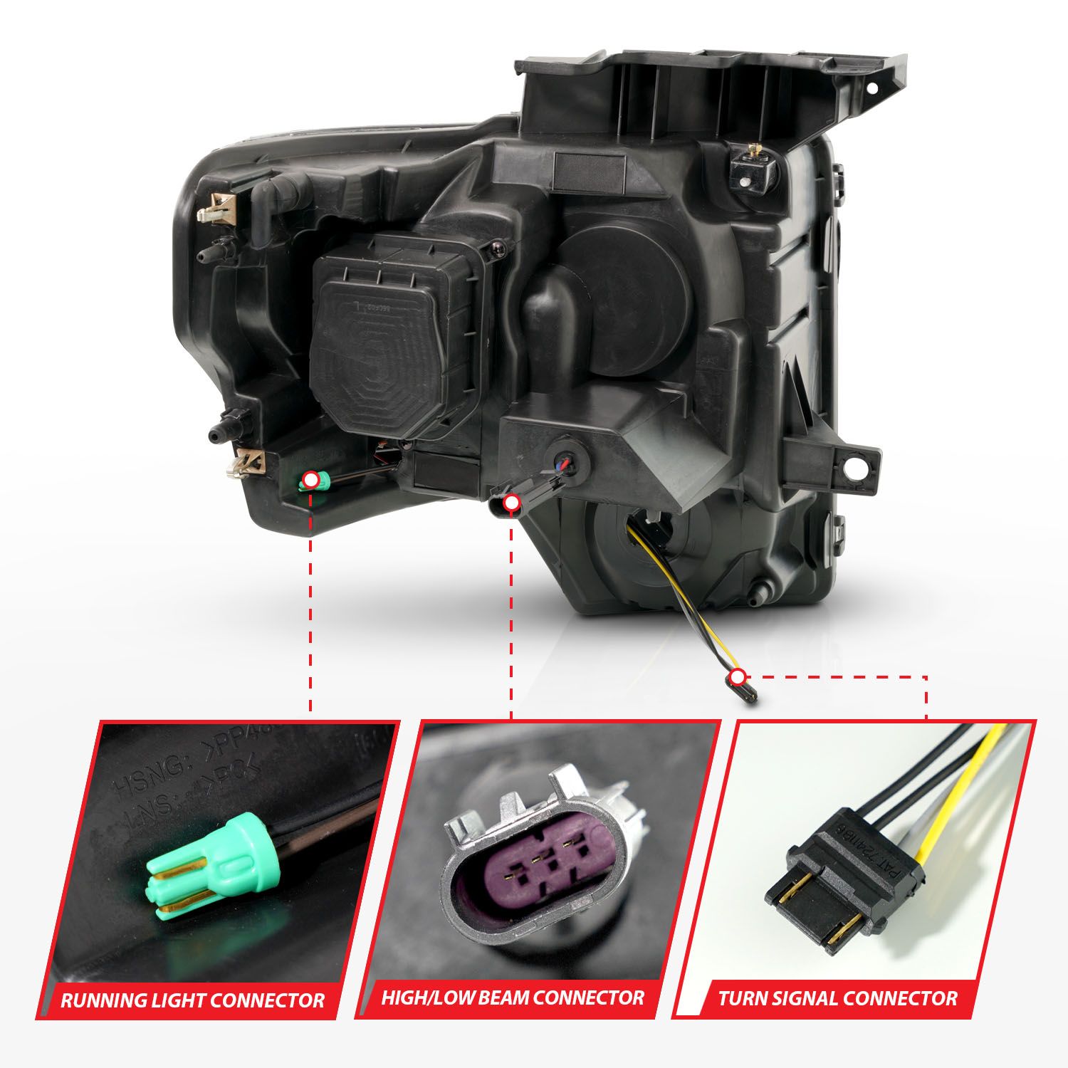 ANZO USA LED Projector Headlight 111607