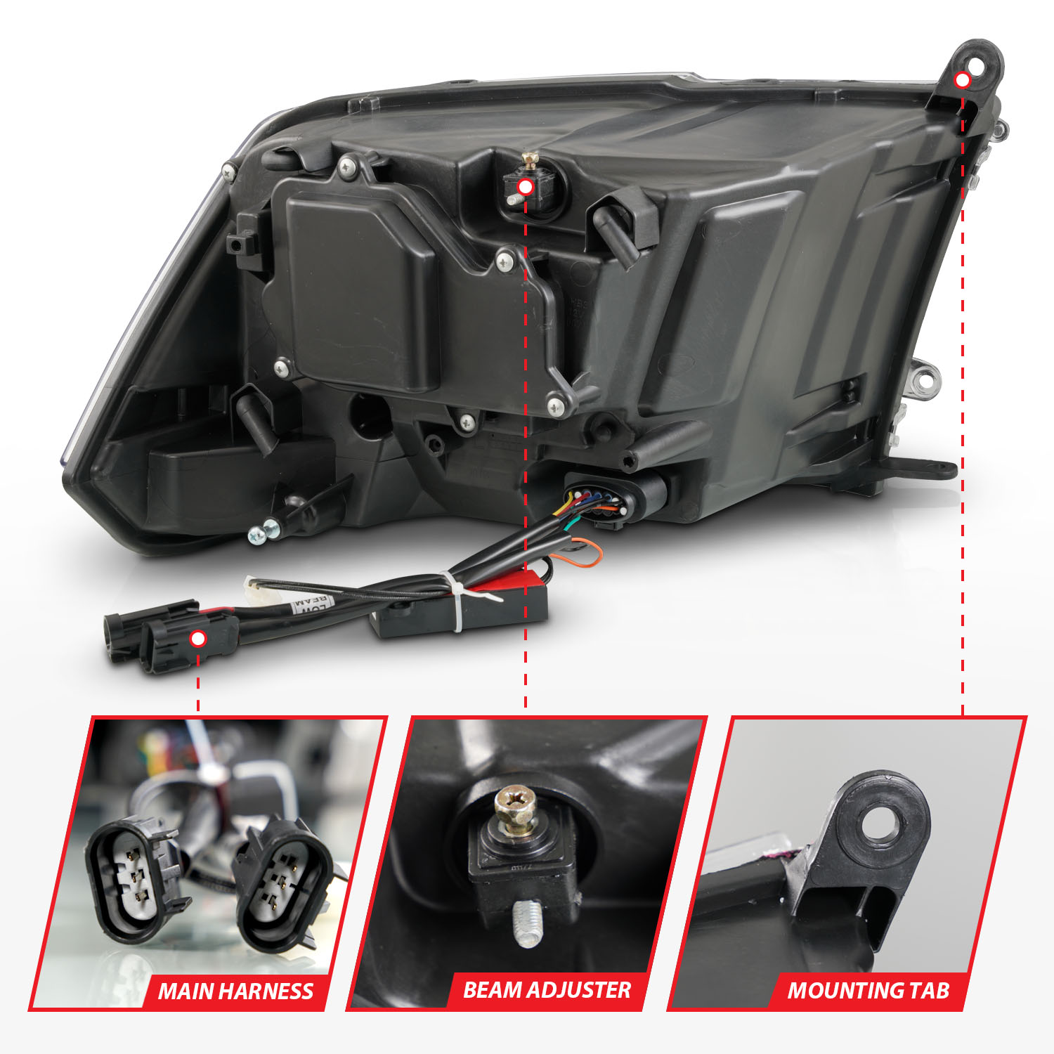 ANZO USA Projector Headlight 111609