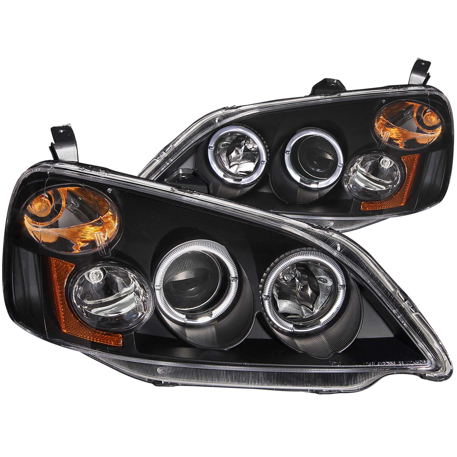 ANZO USA Projector Headlight Set w/Halo 121055