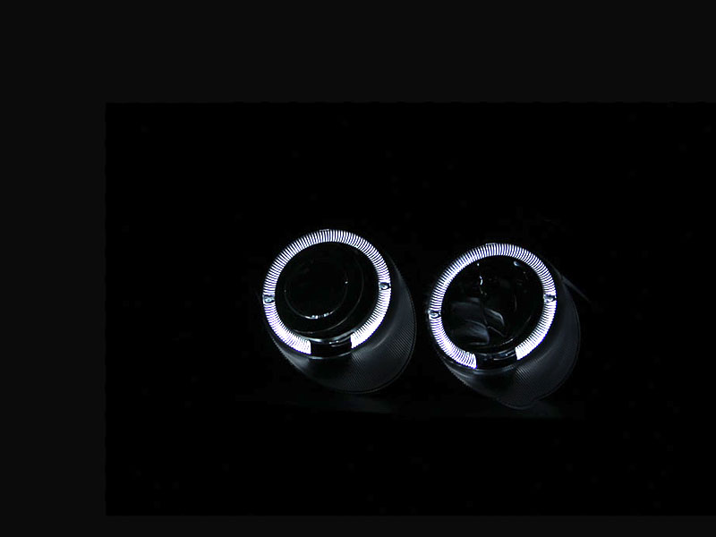 ANZO USA Projector Headlight Set w/Halo 121055