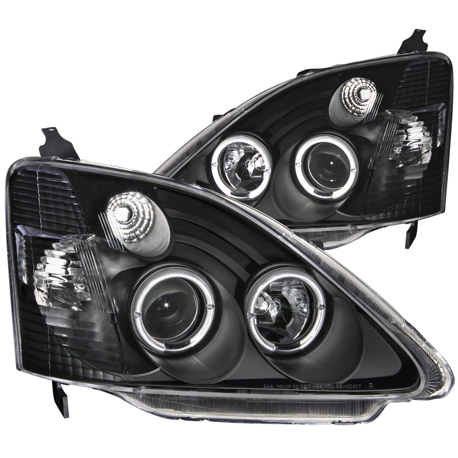 ANZO USA Projector Headlight Set w/Halo 121057