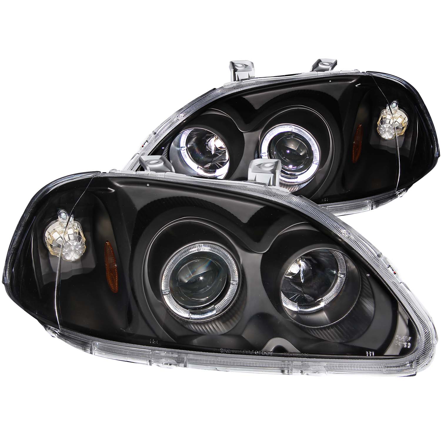 ANZO USA Projector Headlight Set w/Halo 121068
