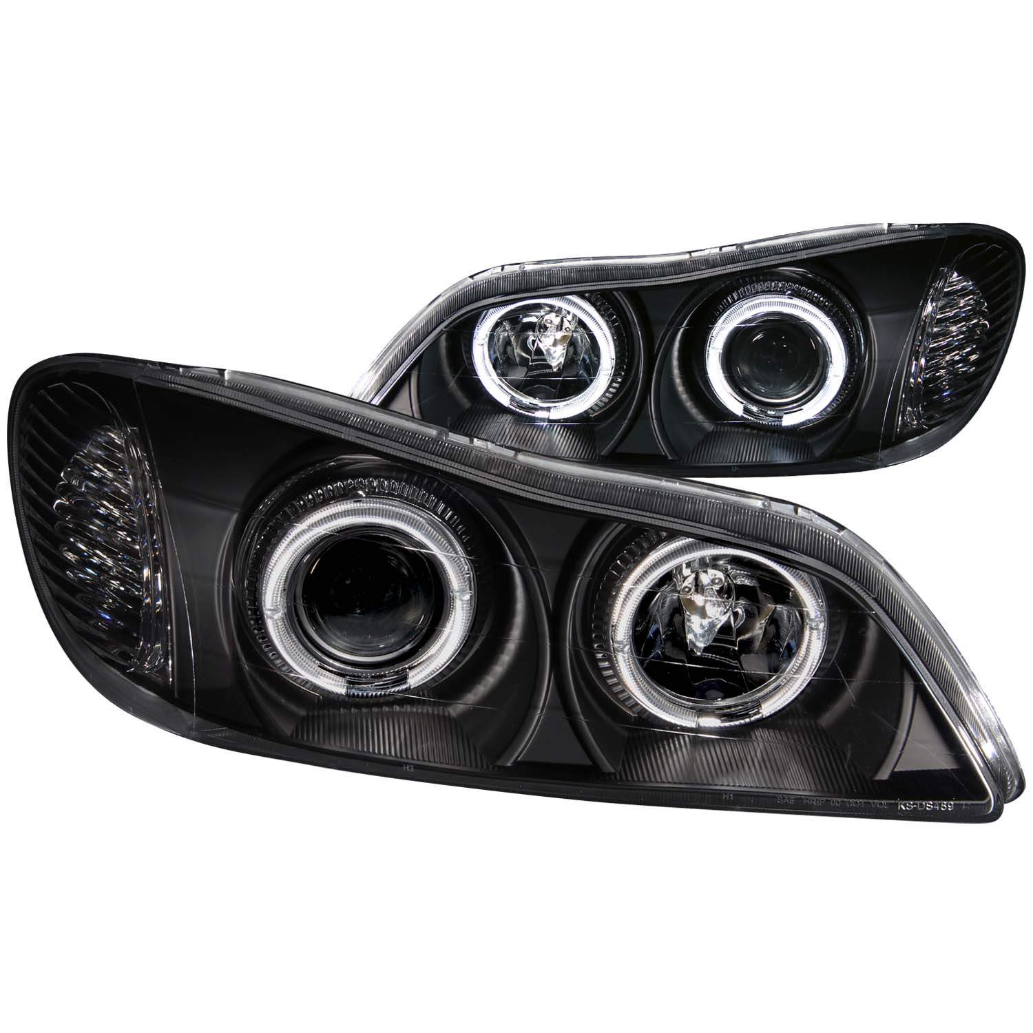 ANZO USA Projector Headlight Set w/Halo 121077