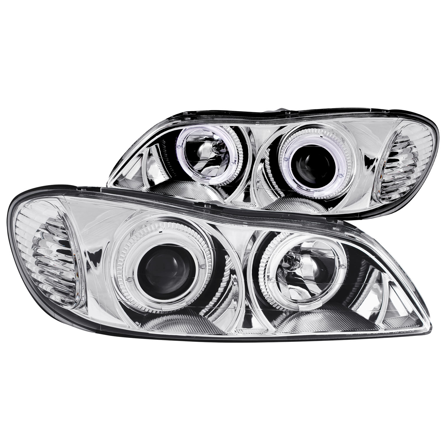 ANZO USA Projector Headlight Set w/Halo 121078