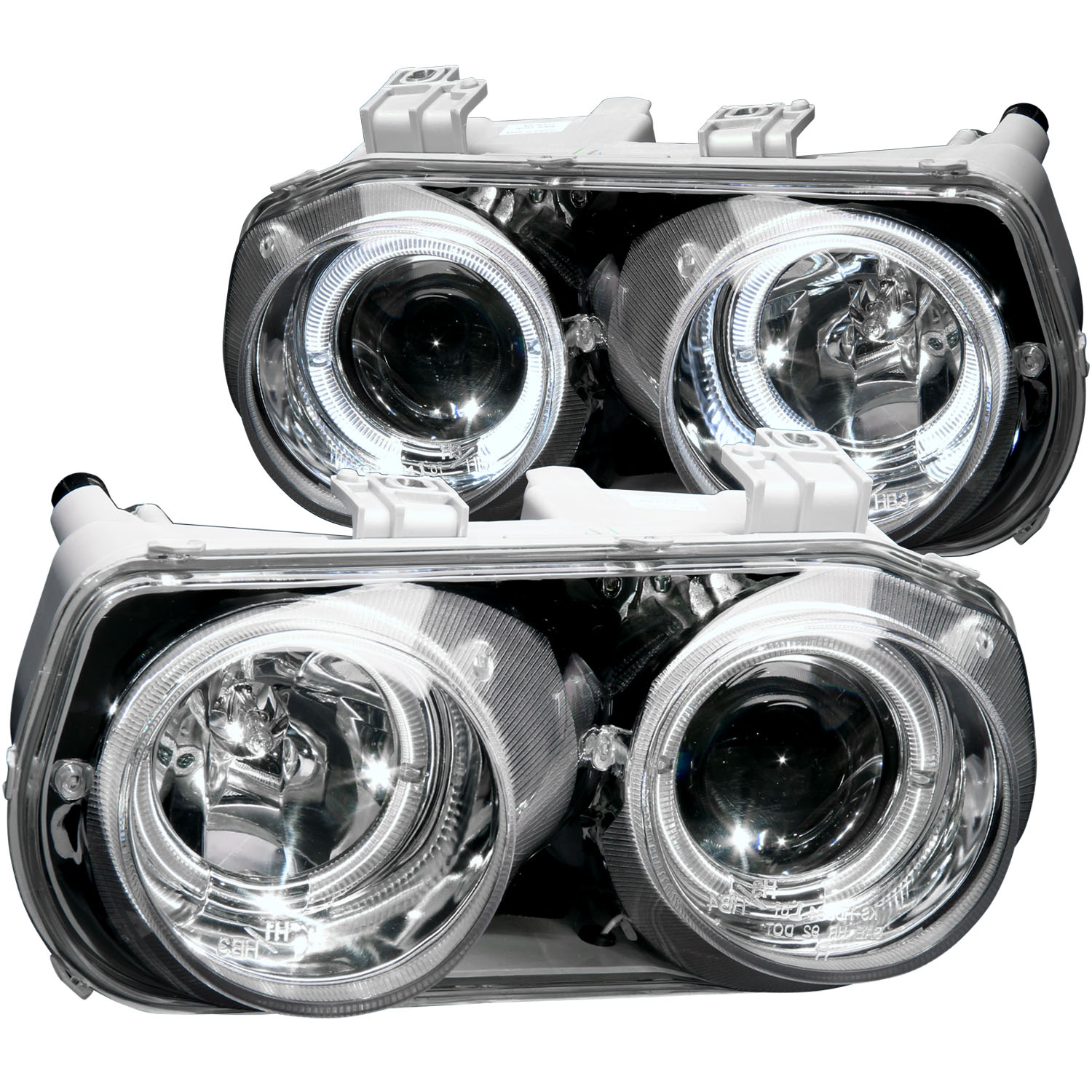 ANZO USA Projector Headlight Set w/Halo 121004