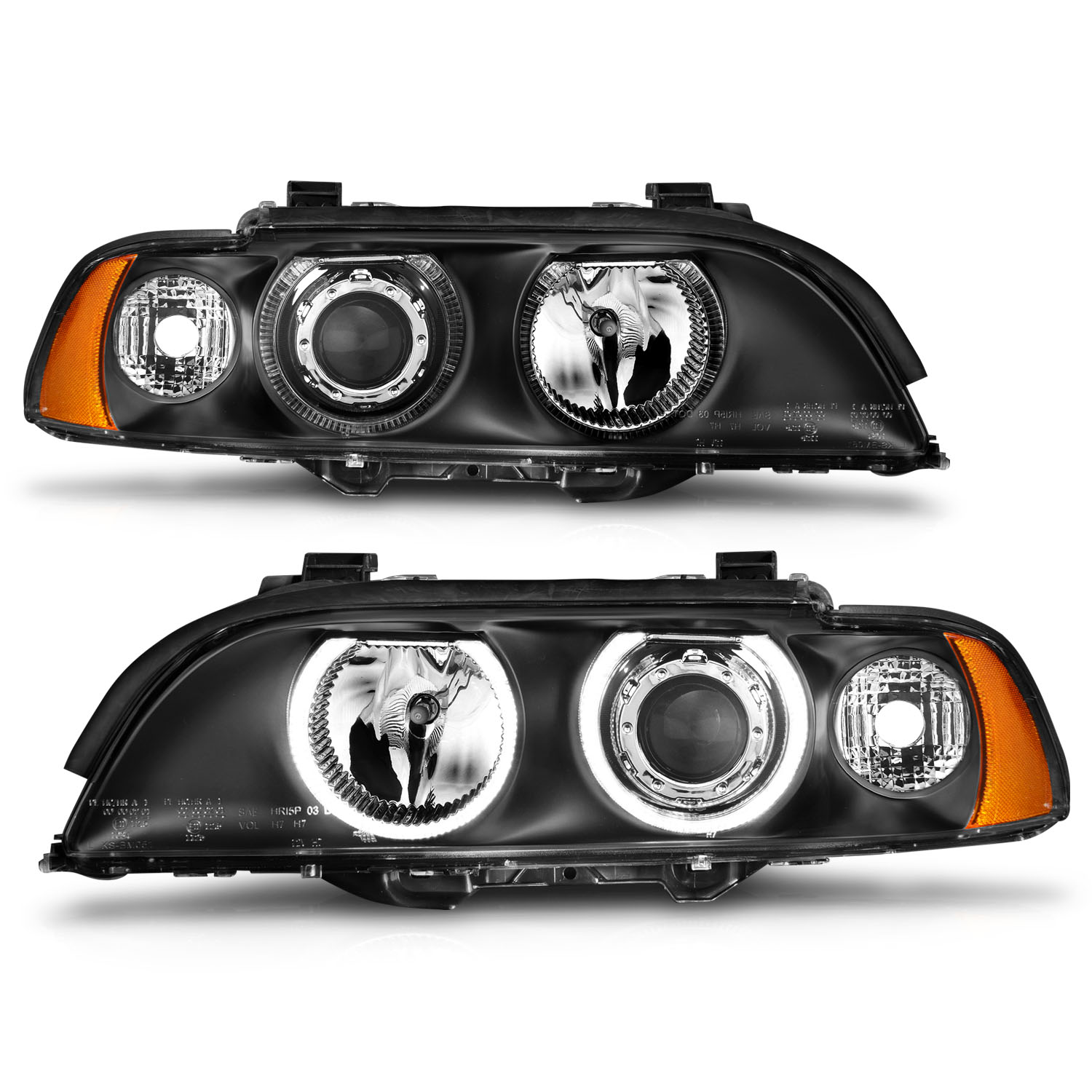 ANZO USA Projector Headlight Set w/Halo 121017
