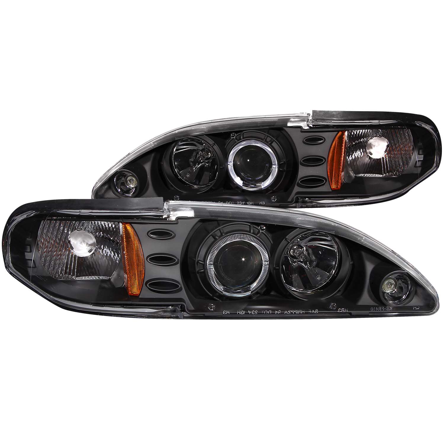 ANZO USA Projector Headlight Set w/Halo 121038