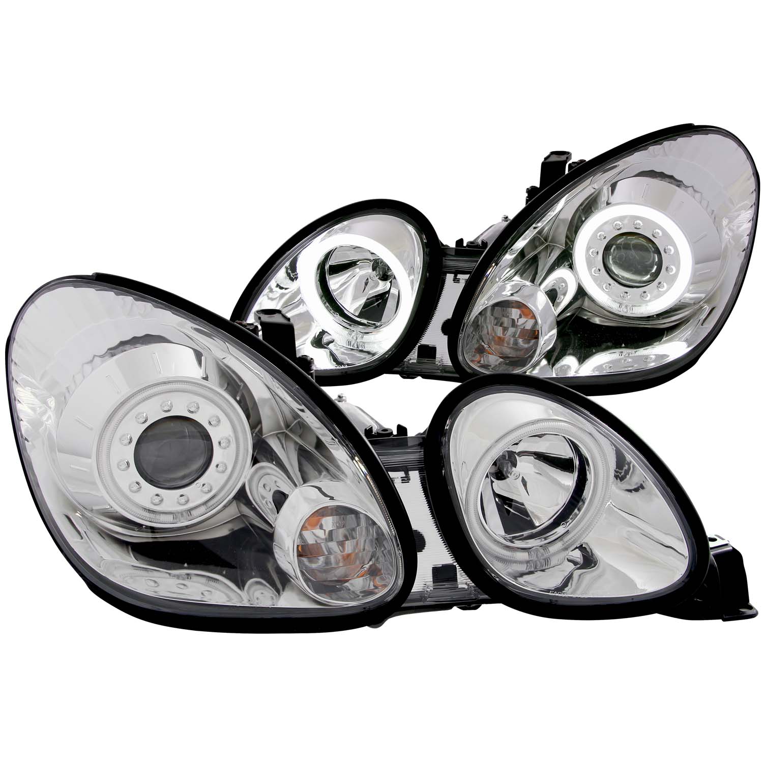 ANZO USA Projector Headlight Set w/Halo 121143
