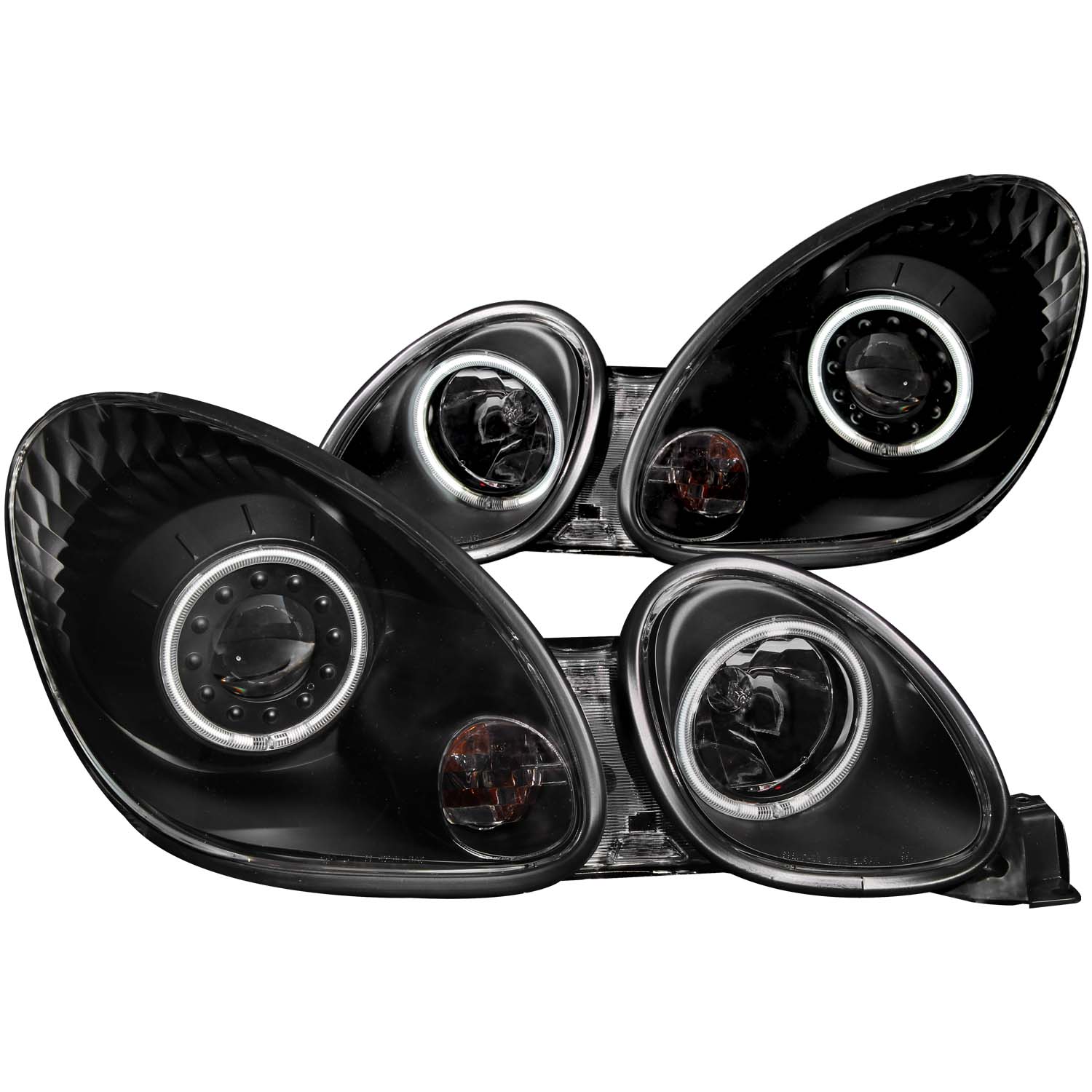 ANZO USA Projector Headlight Set w/Halo 121144