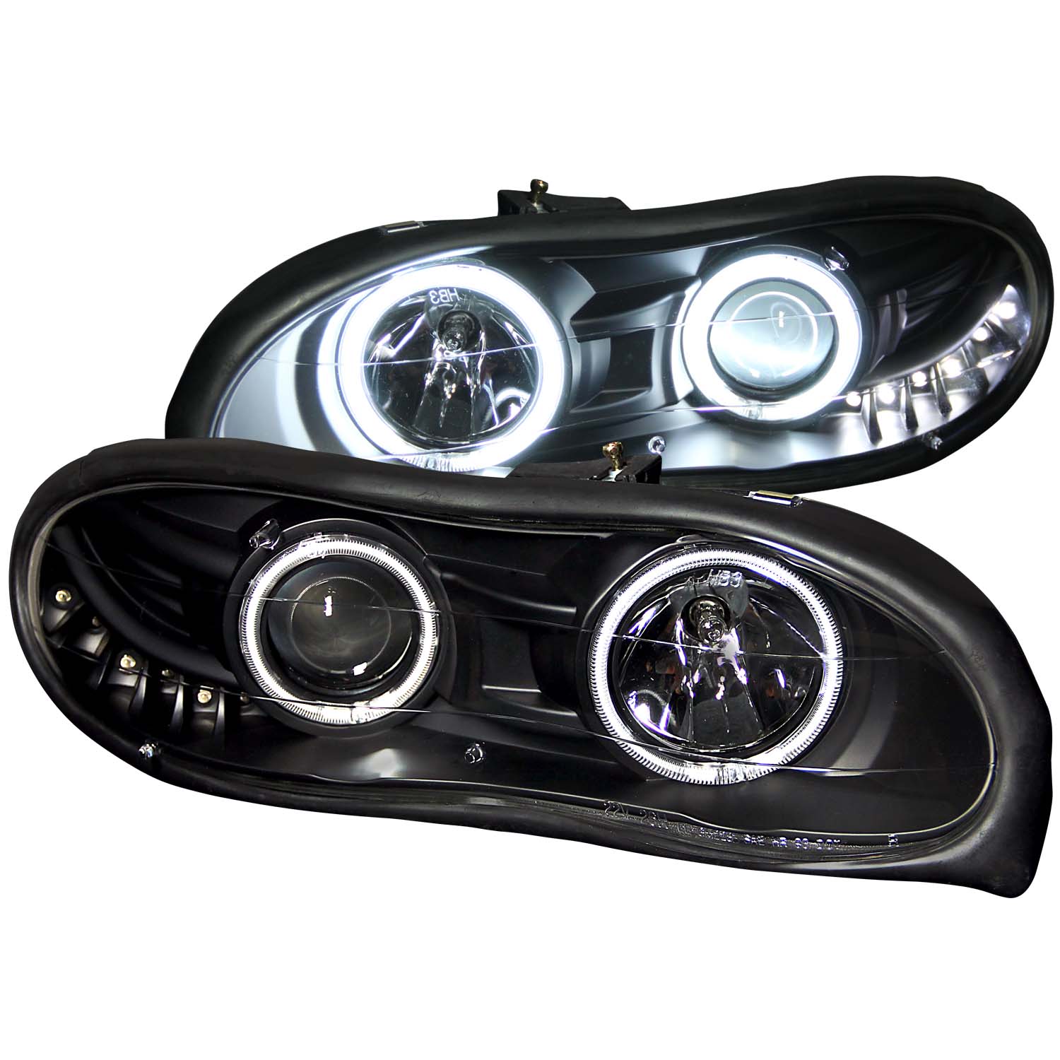 ANZO USA Projector Headlight Set w/Halo 121160