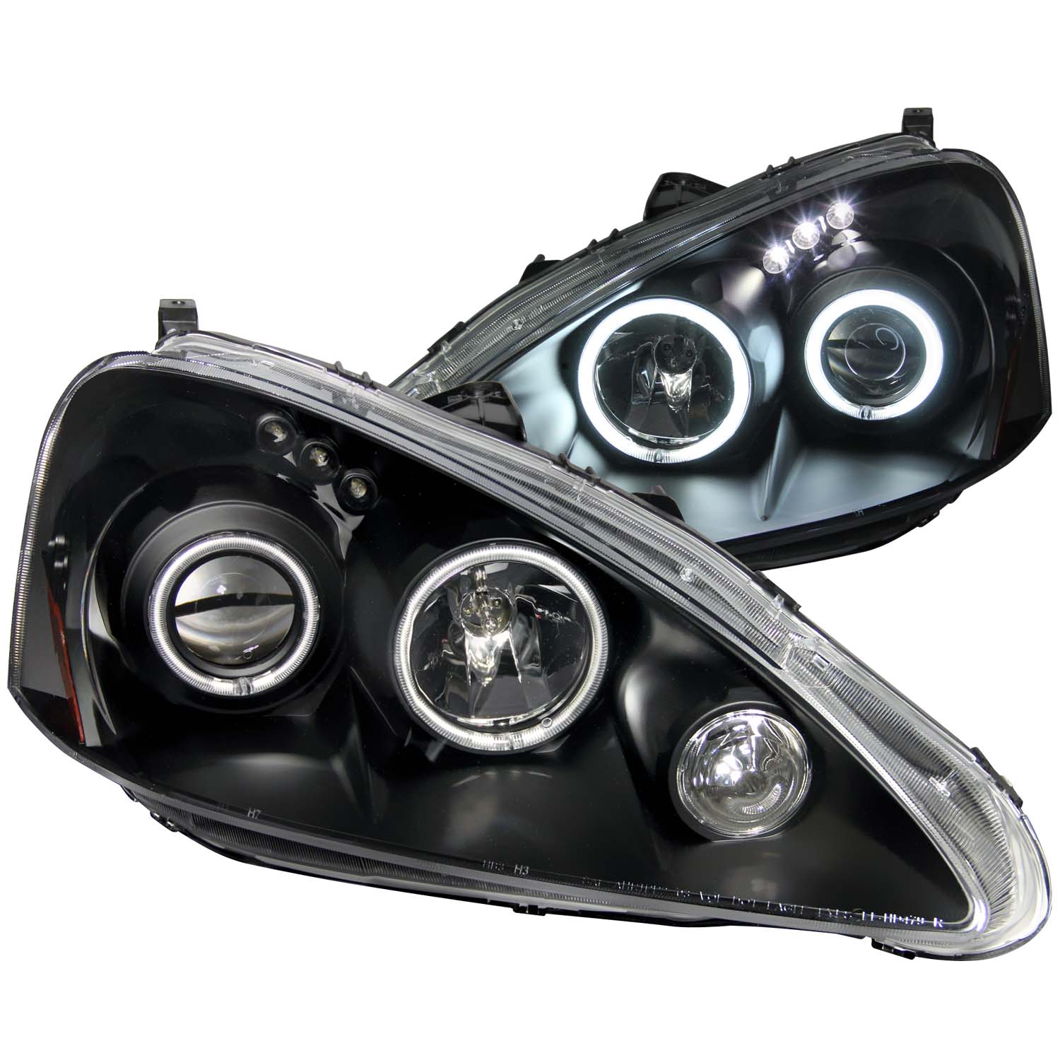 ANZO USA Projector Headlight Set w/Halo 121197