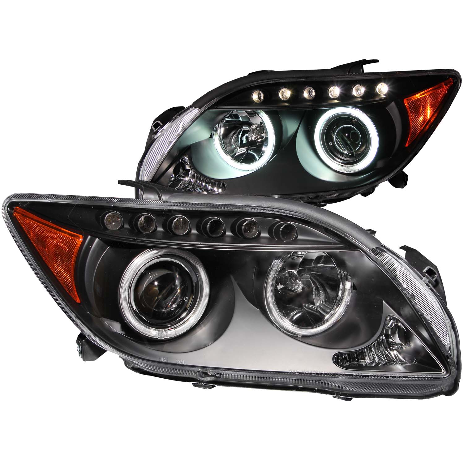 ANZO USA Projector Headlight Set w/Halo 121119
