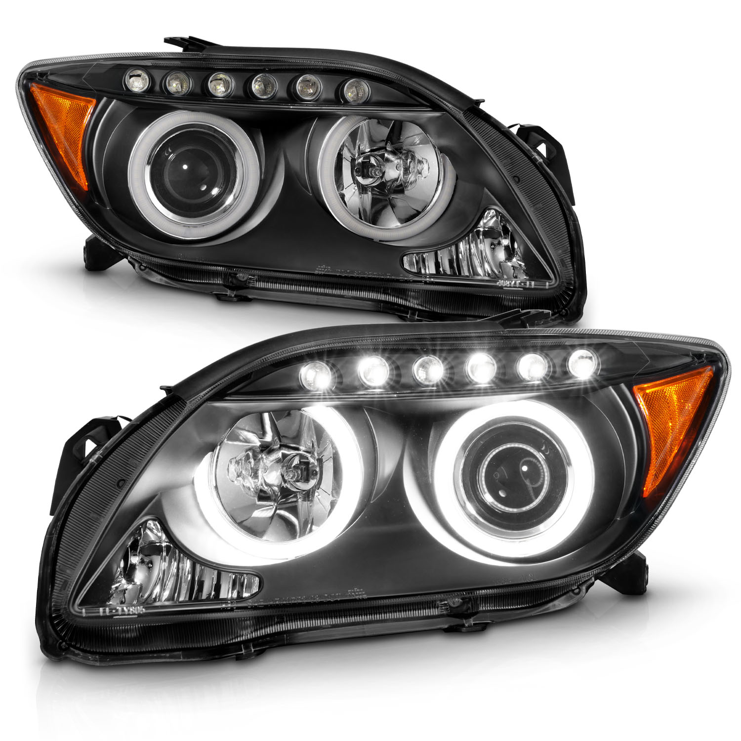 ANZO USA Projector Headlight Set w/Halo 121119