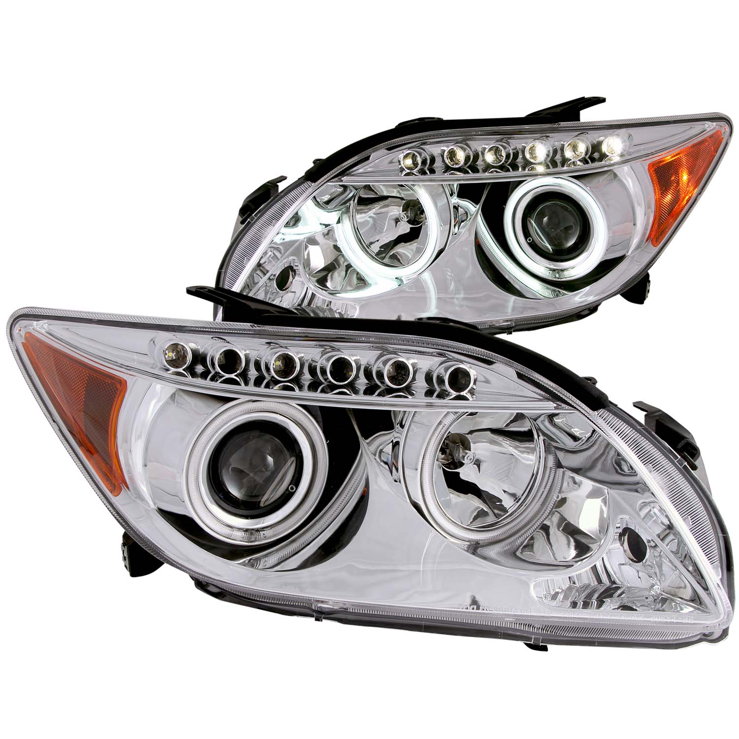 ANZO USA Projector Headlight Set w/Halo 121120