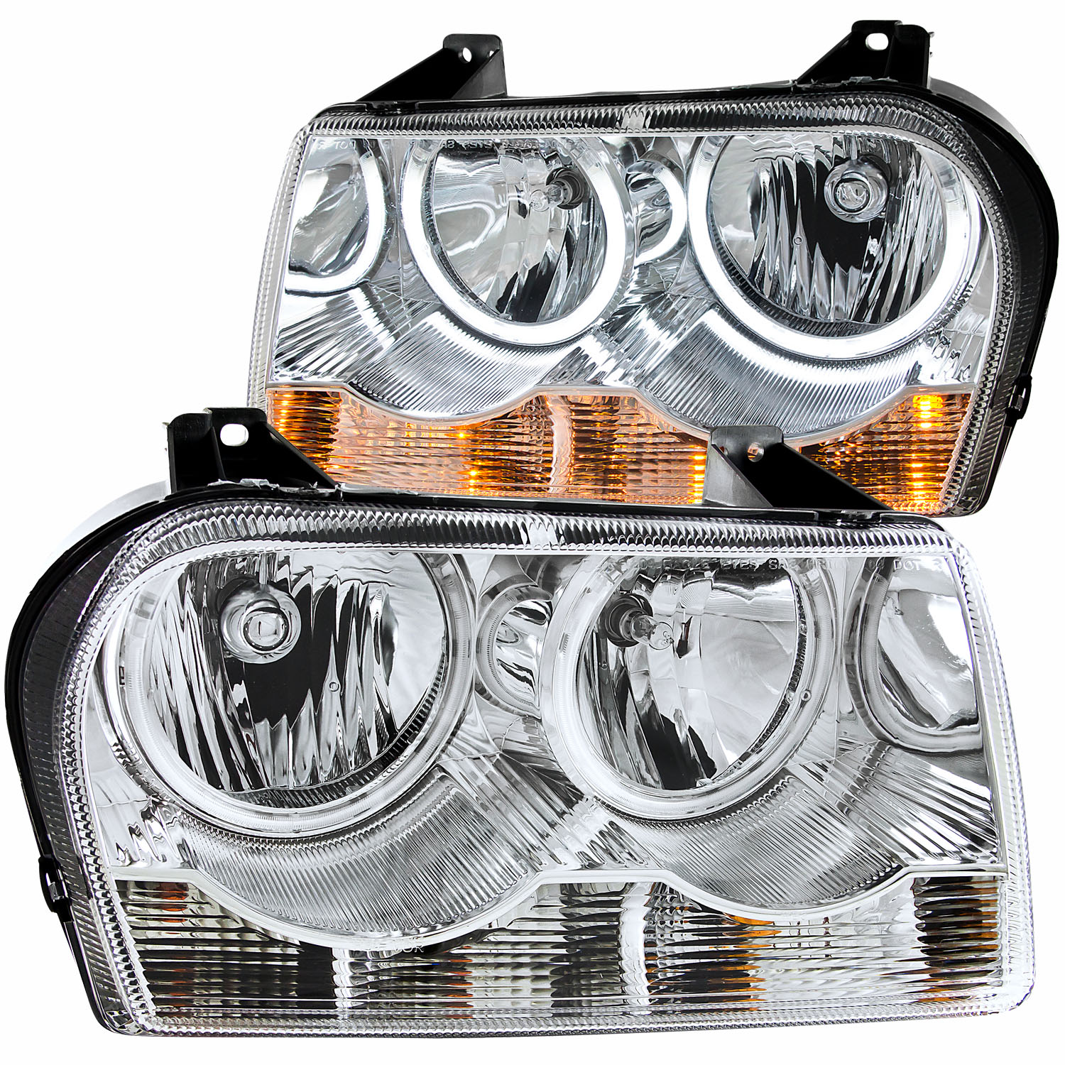 ANZO USA Crystal Headlight Set w/Halo 121137