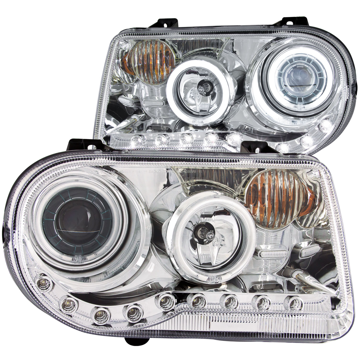 ANZO USA Projector Headlight Set w/Halo 121250