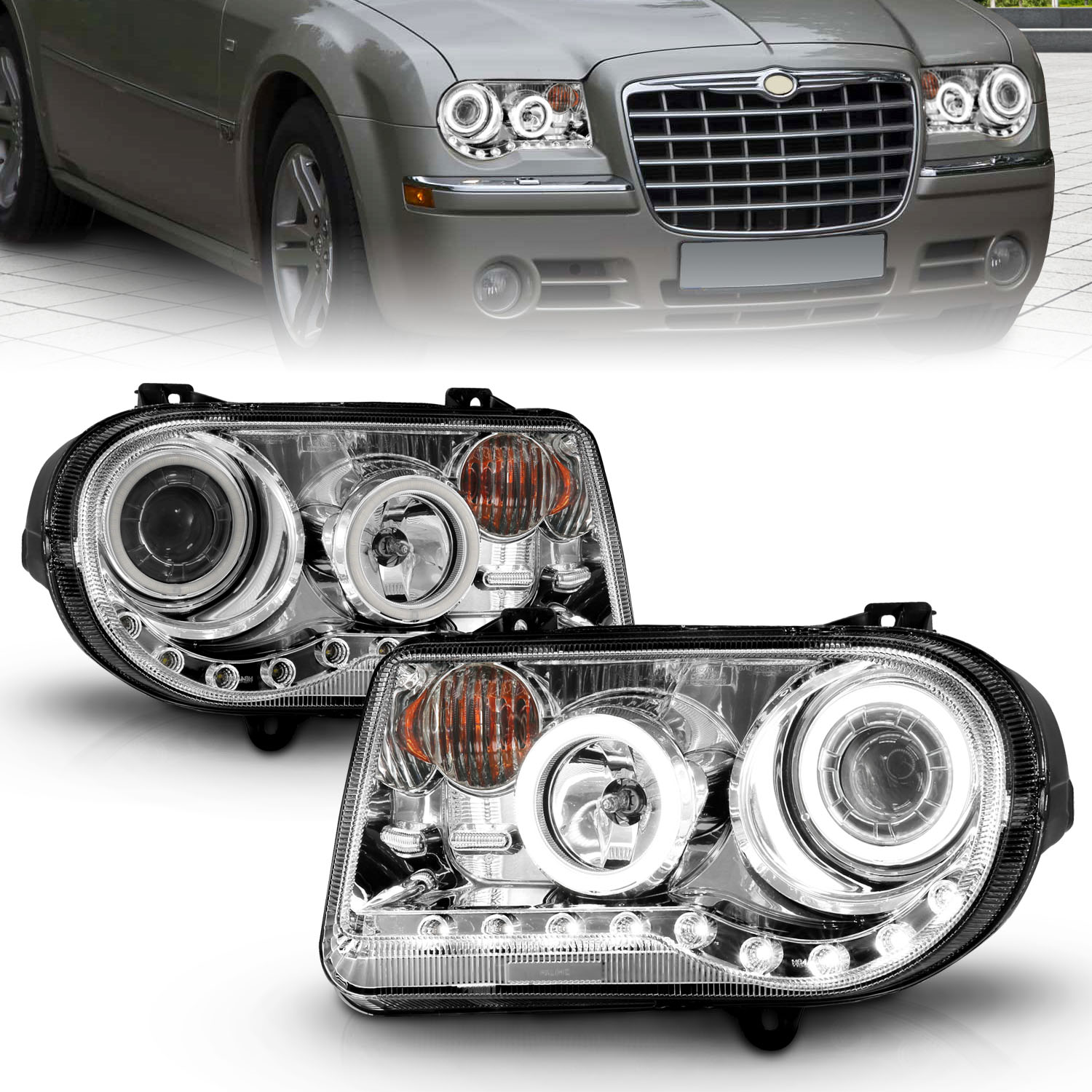 ANZO USA Projector Headlight Set w/Halo 121250