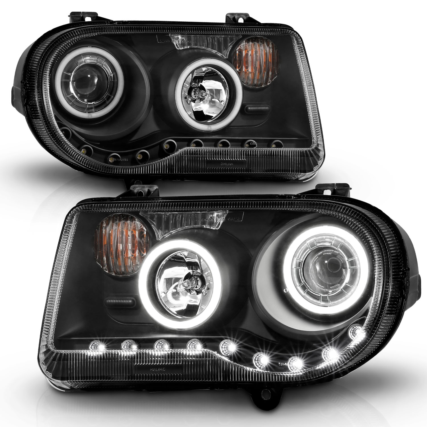 ANZO USA Projector Headlight Set w/Halo 121251