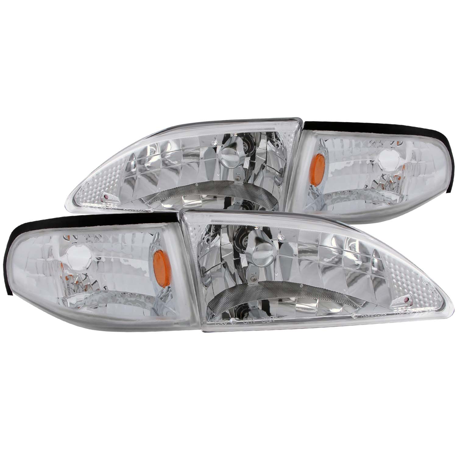 ANZO USA Crystal Headlight Set 121262