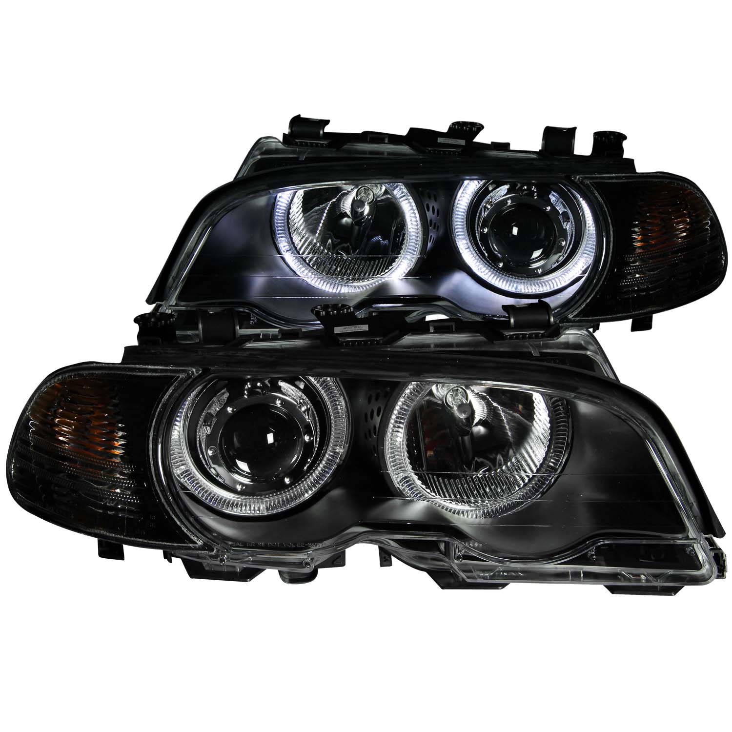 ANZO USA Projector Headlight Set w/Halo 121269