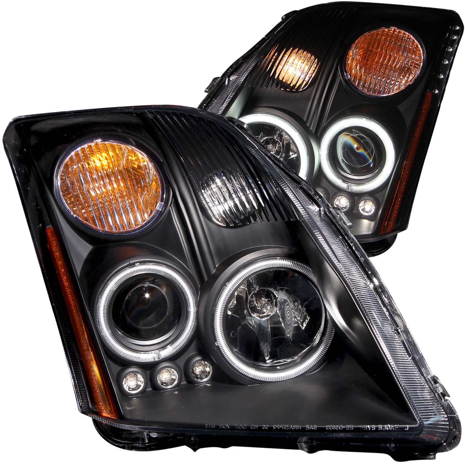 ANZO USA Projector Headlight Set w/Halo 121276