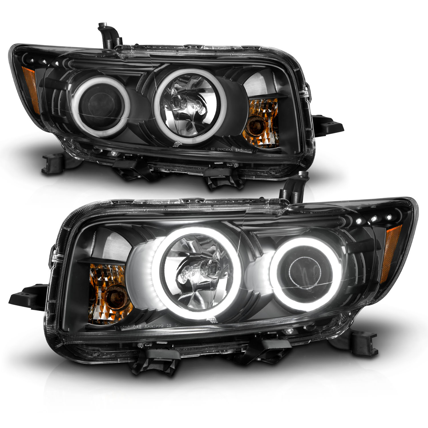 ANZO USA Projector Headlight Set w/Halo 121280